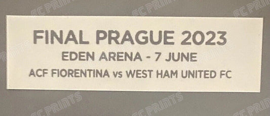 West Ham 2023 Conference League Final Match Detail Iron On Patch