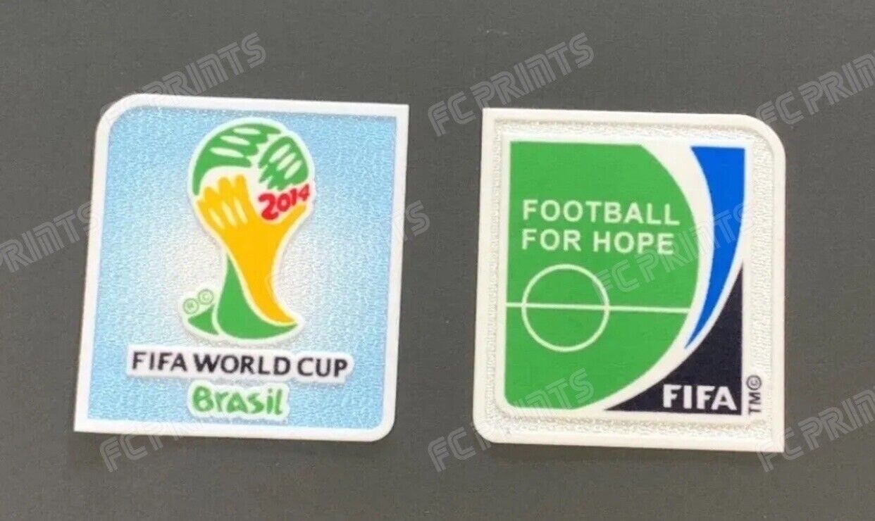 World Cup 2014 Sleeve Patches Badges Shirt Player Size Euro’s UK STOCK