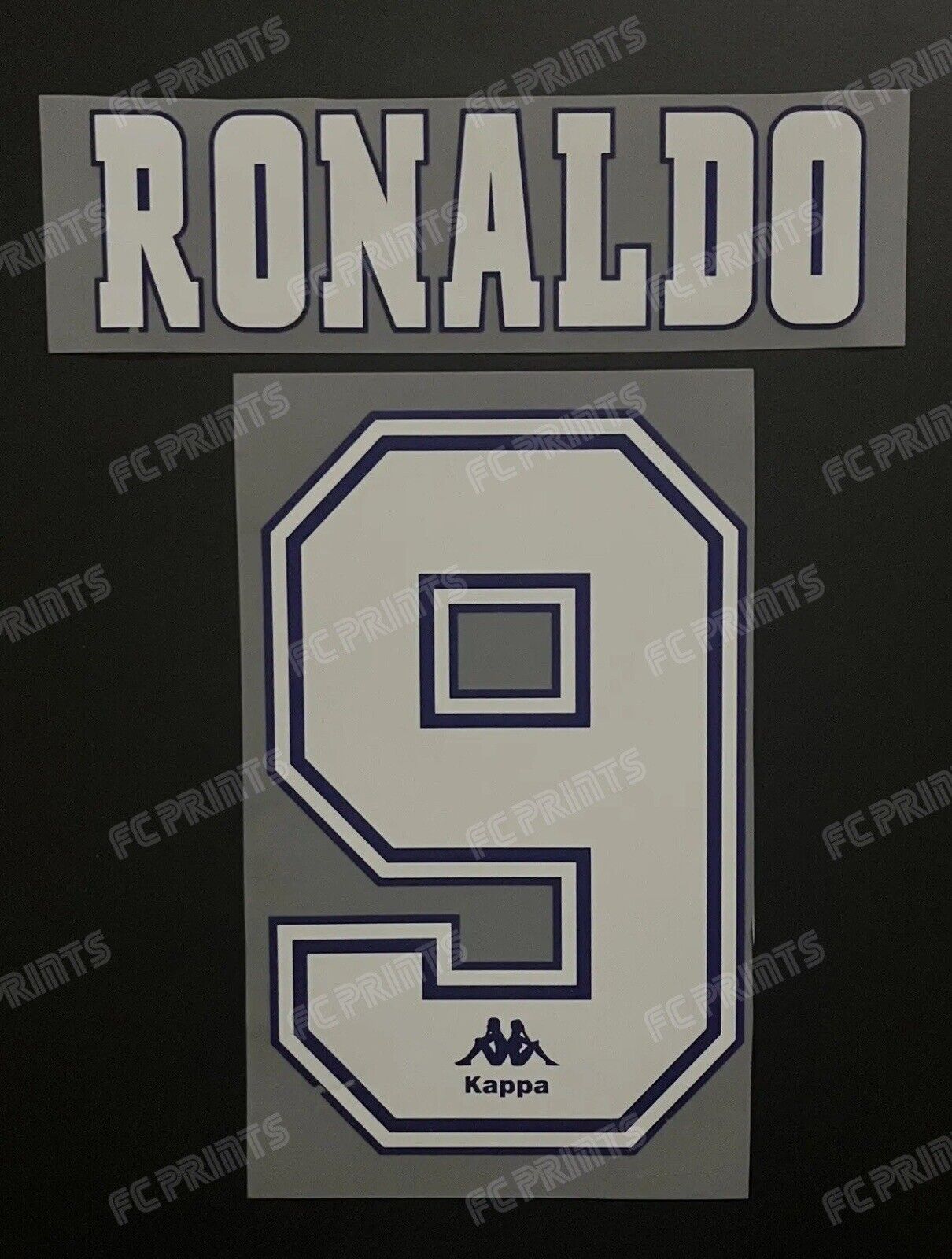 Ronaldo Barcelona 1995-1997 Home Away Nameset Iron On Football Name And Number