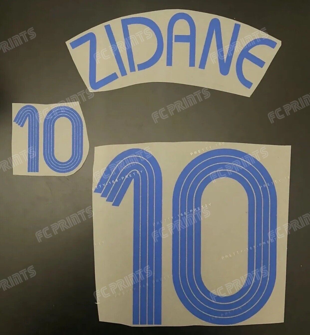 Zidane France 2006 World Cup Home Nameset Iron On Football Name And Number