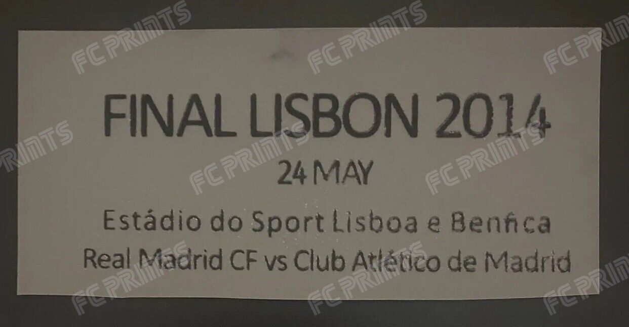 Real Madrid 2014 Champions League Final Match Detail Iron On Patch Set UK STOCK