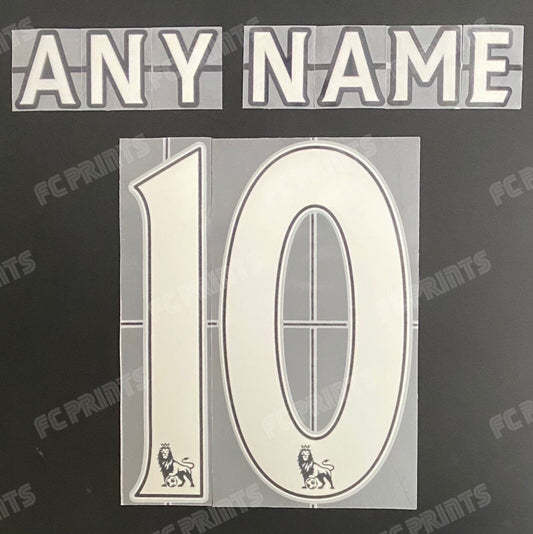 Premier League Football Shirt Name Number Nameset 2007-2017 Personalise Lextra