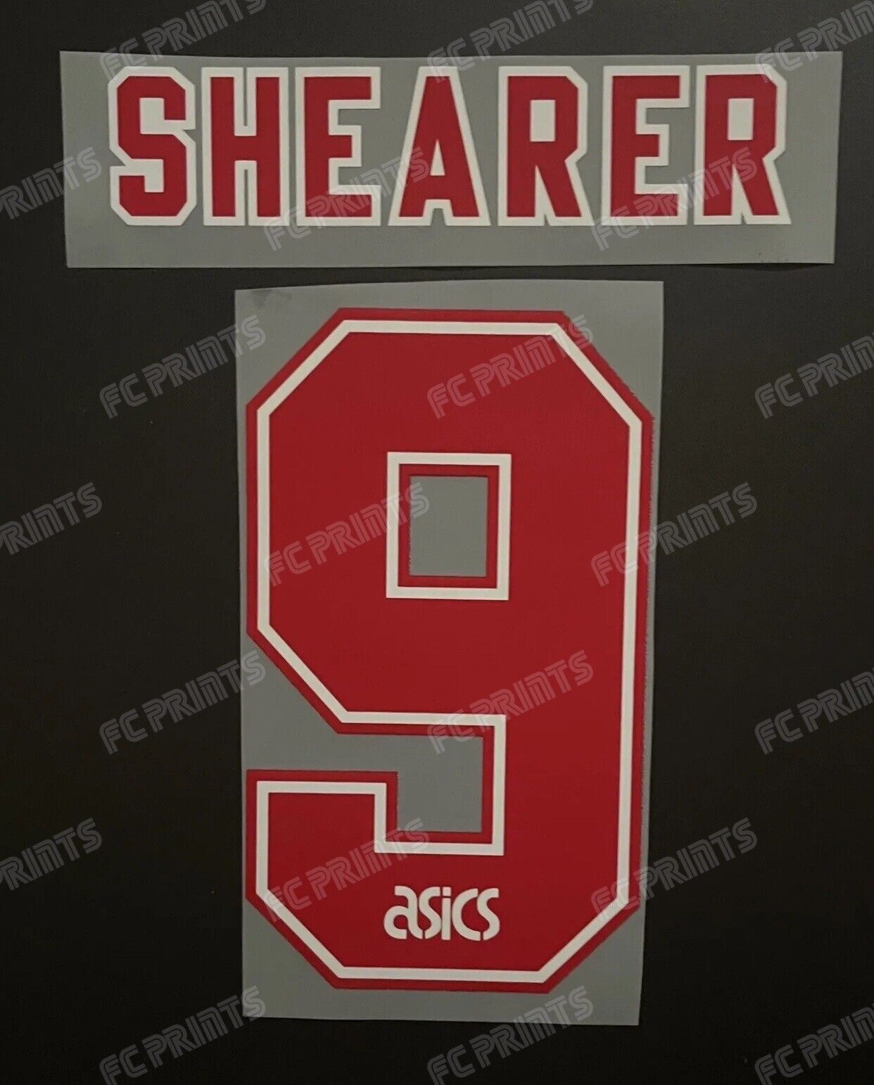 Shearer Blackburn 1994-1996 Home Nameset Iron On Football Name And Number UK