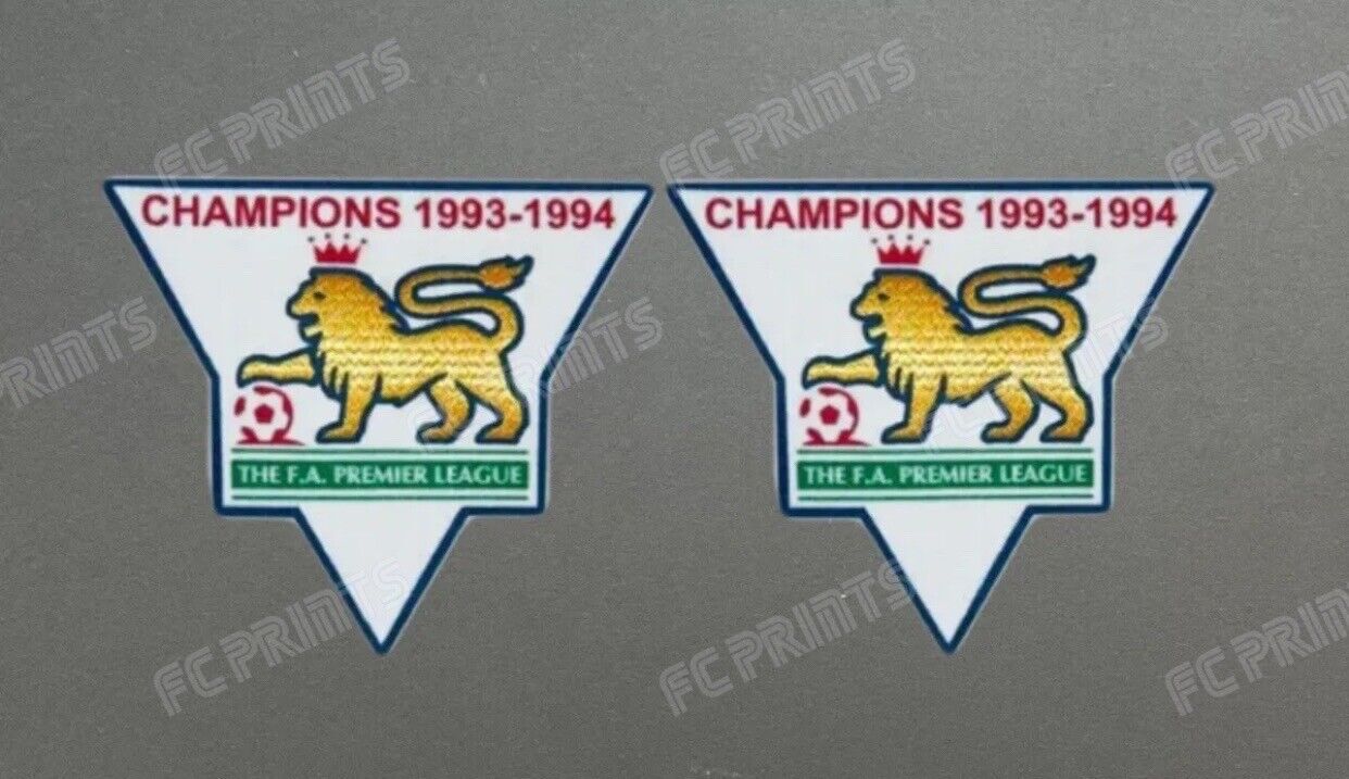 Premier League 1993-1994 Champions Sleeve Patches Badge Manchester United UK