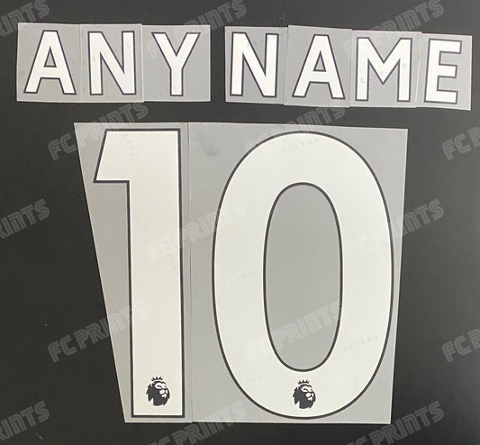 Premier League Football Shirt Name Number Nameset 2017-2023 Personalise Vinyl