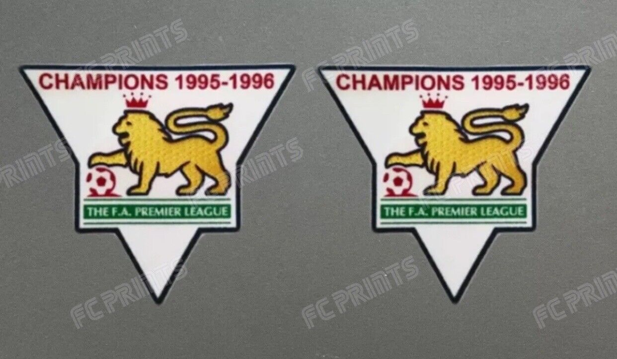 Premier League 1995-1996 Champions Sleeve Patches Badge Manchester United UK