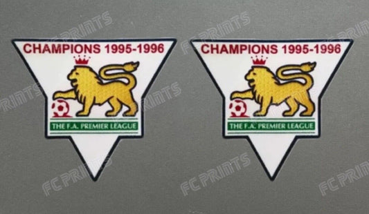 Premier League 1995-1996 Champions Sleeve Patches Badge Manchester United UK