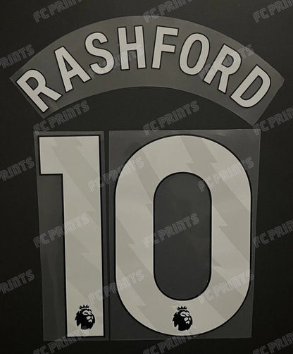 Rashford Manchester United 2023-2024 Premier League Nameset Football Name Number