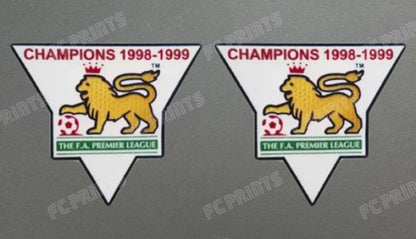 Premier League 1998-1999 Champions Sleeve Patches Badge Manchester United UK