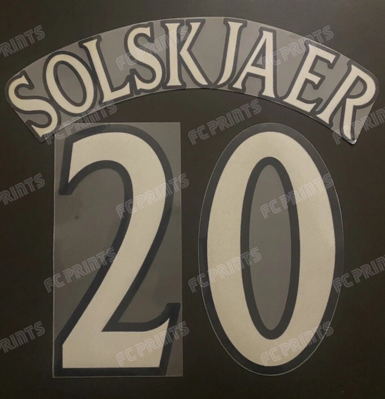 Solskjaer #20 1999-2002 Champions League Lextra Nameset Player Size Name Number