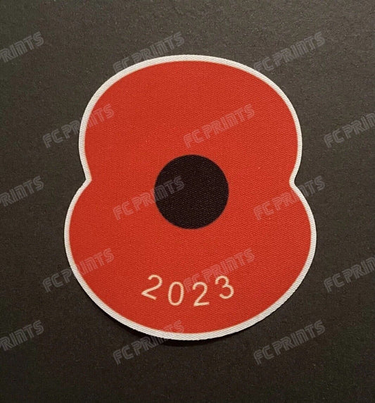 Premier League Remembrance Poppy 2023-2024 Sleeve Patches Patch Player Size