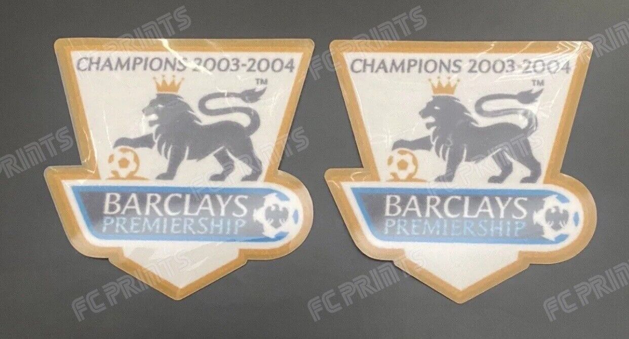 Premier League 2003-2004 Champions Sleeve Patches Badge Arsenal Invincibles UK