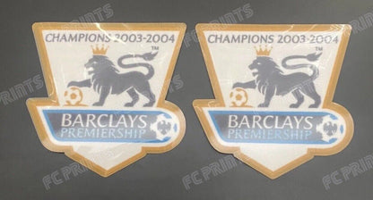 Premier League 2003-2004 Champions Sleeve Patches Badge Arsenal Invincibles UK