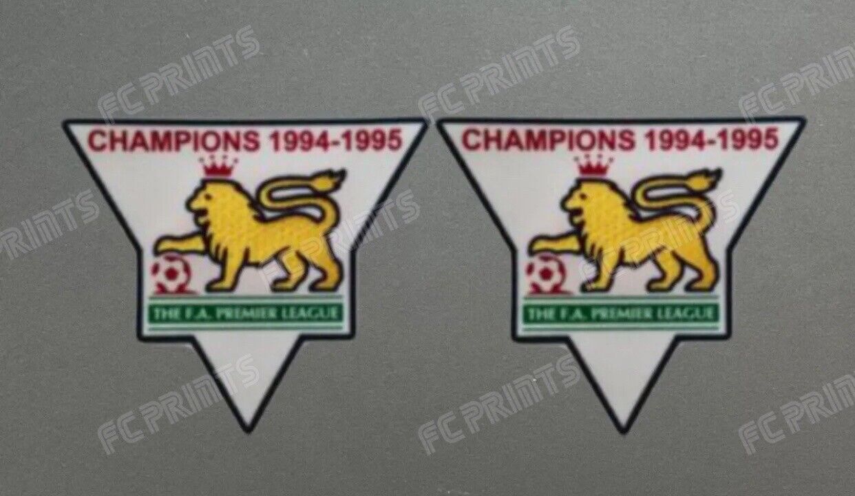 Premier League 1994-1995 Champions Sleeve Patches Badge Blackburn Rovers UK