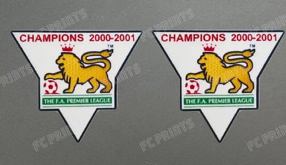 Premier League 2000-2001 Champions Sleeve Patches Badge Manchester United UK