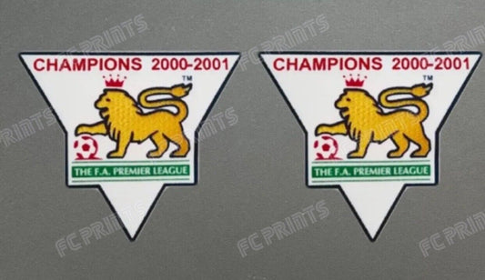 Premier League 2000-2001 Champions Sleeve Patches Badge Manchester United UK