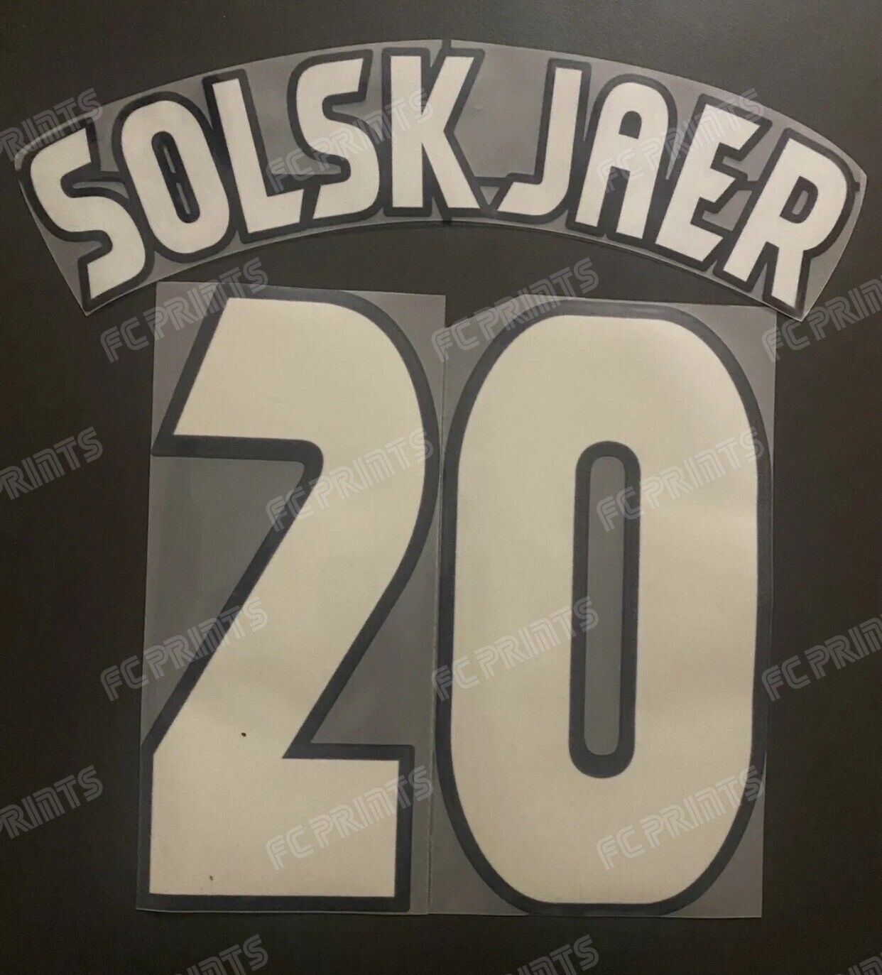 Solskjaer #20 1997-1999 Champions League Lextra Nameset Player Size Name Number